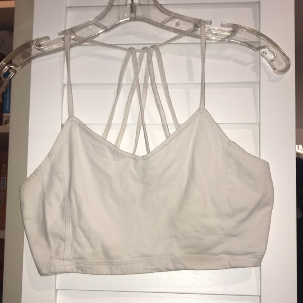 white bralette